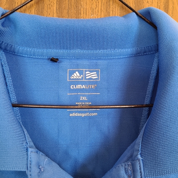 Adidas Climalite Light Blue Golf Polo in Size 2XL - Picture 4 of 4